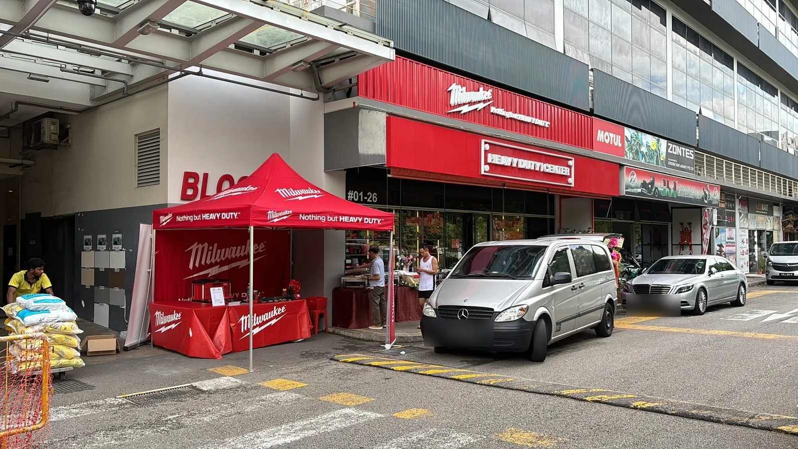 A catered corporate event for employees at a company grand opening in Singapore